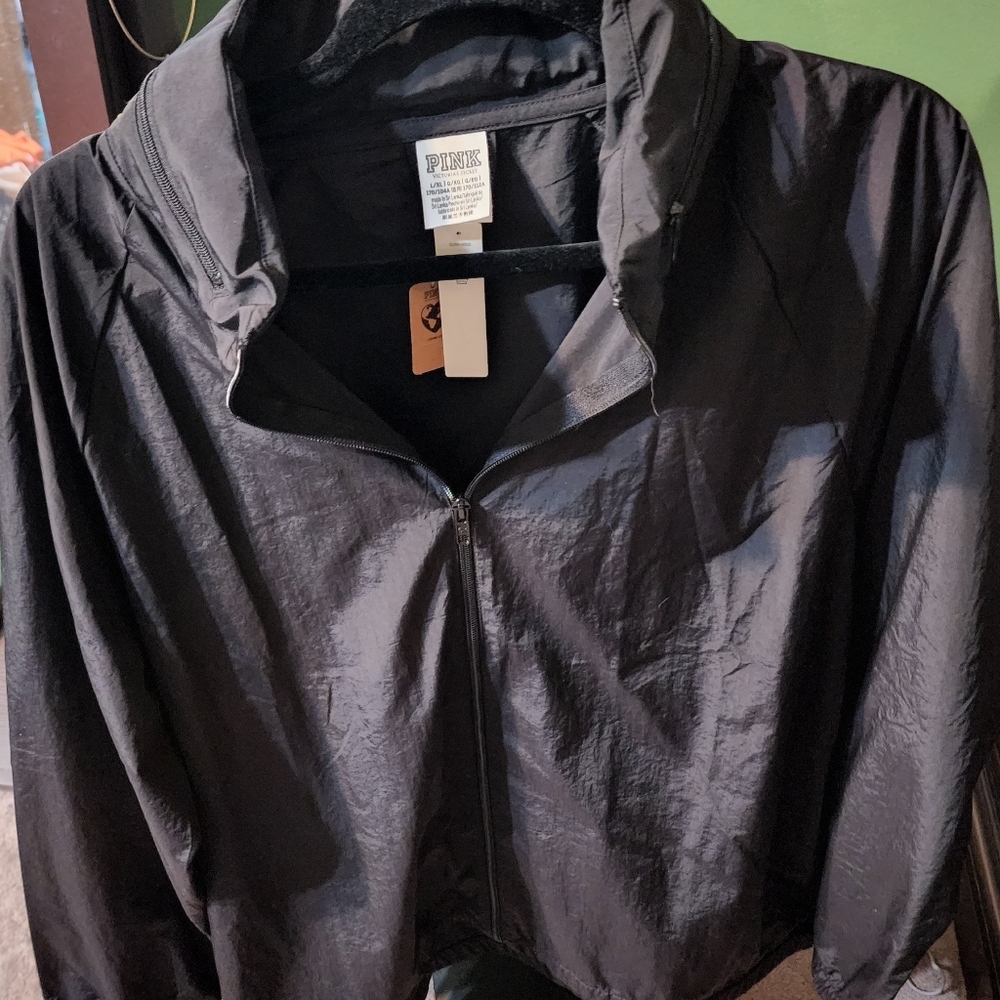 Pink brand raincoat